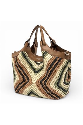 Borsa Gianni Chiarini in paglia intrecciatacolore naturale. GIANNI CHIARINI | 12189-VAR.WILLOW